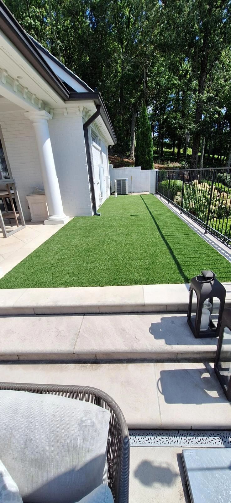 Sweeping manicured lawn overlooking a scenic North Alabama vista